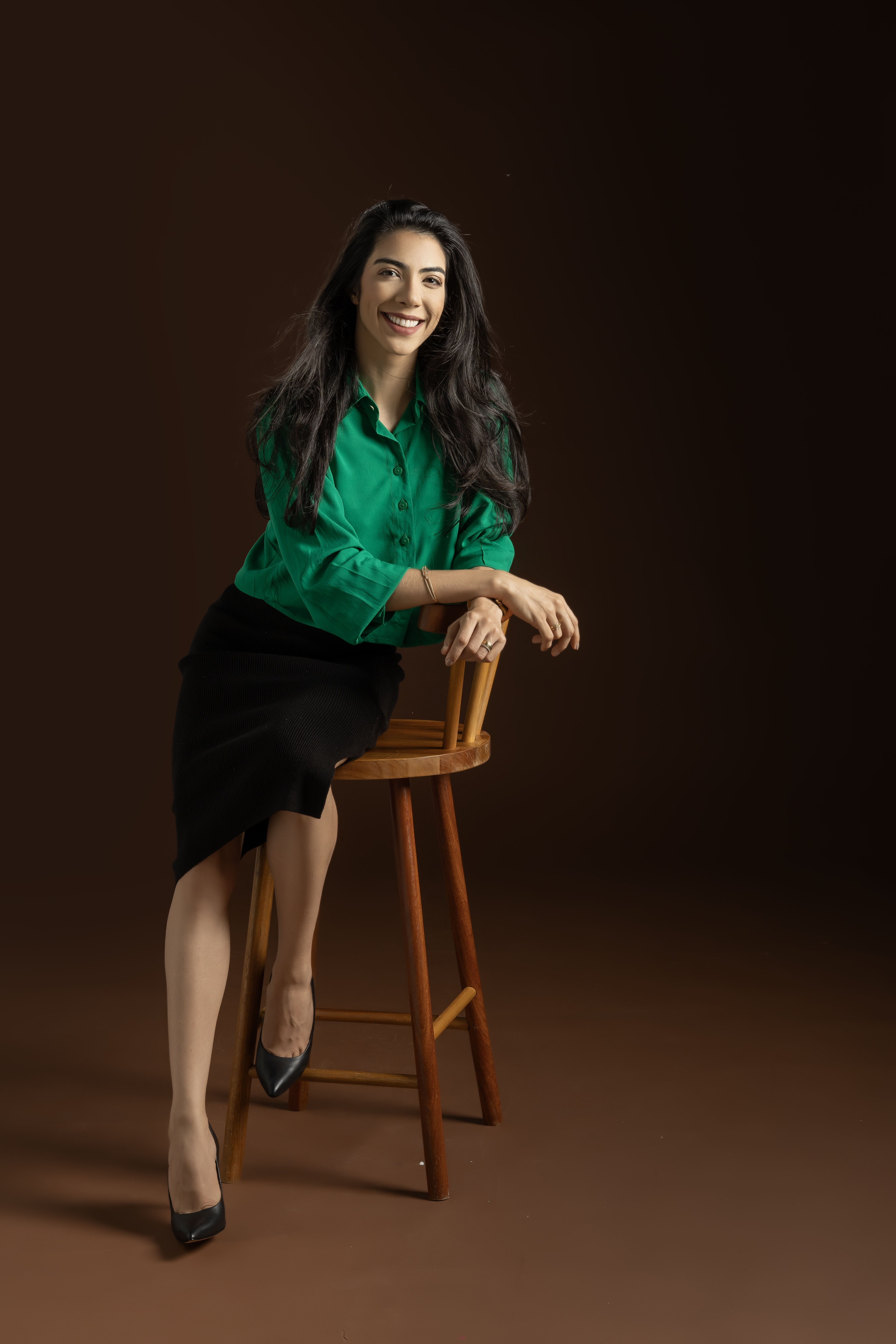 Andressa de Souza em ambiente profissional